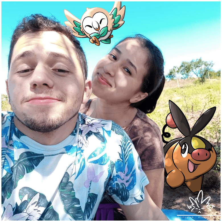I'm happy to imagine my wife and I with our favorite starters. (Illustration made by me)