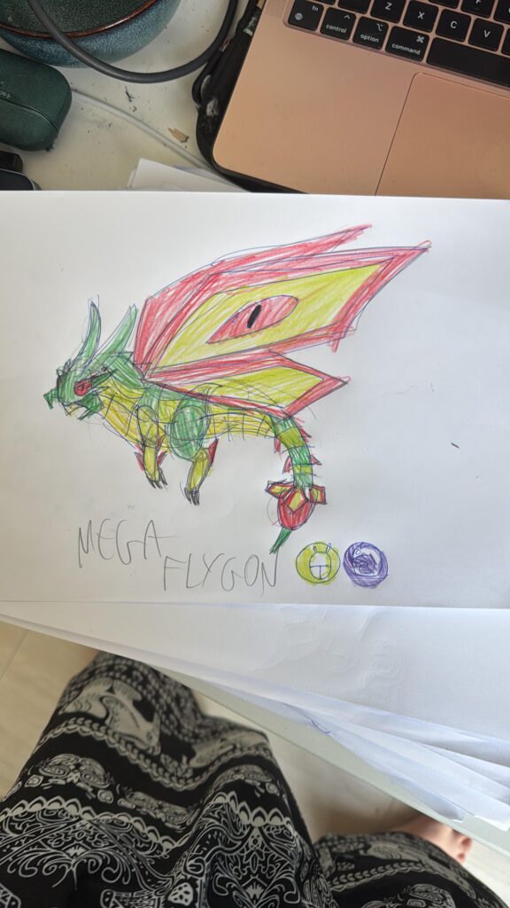 Mega Flygon, a bug/dragon type