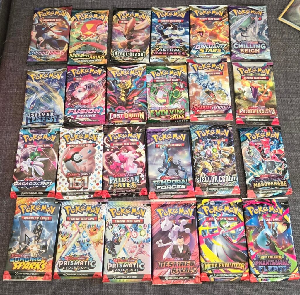 Saved up some packs over the last year from various products to rip for fun!