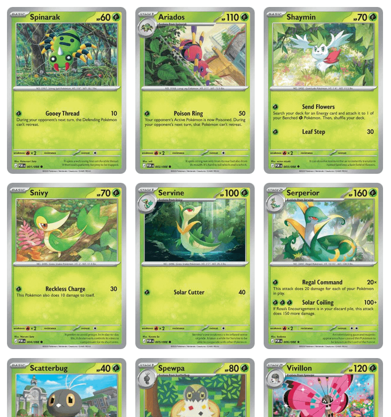 Does anyone know a website where I can see a complete set of regular cards and reverse holo with images?