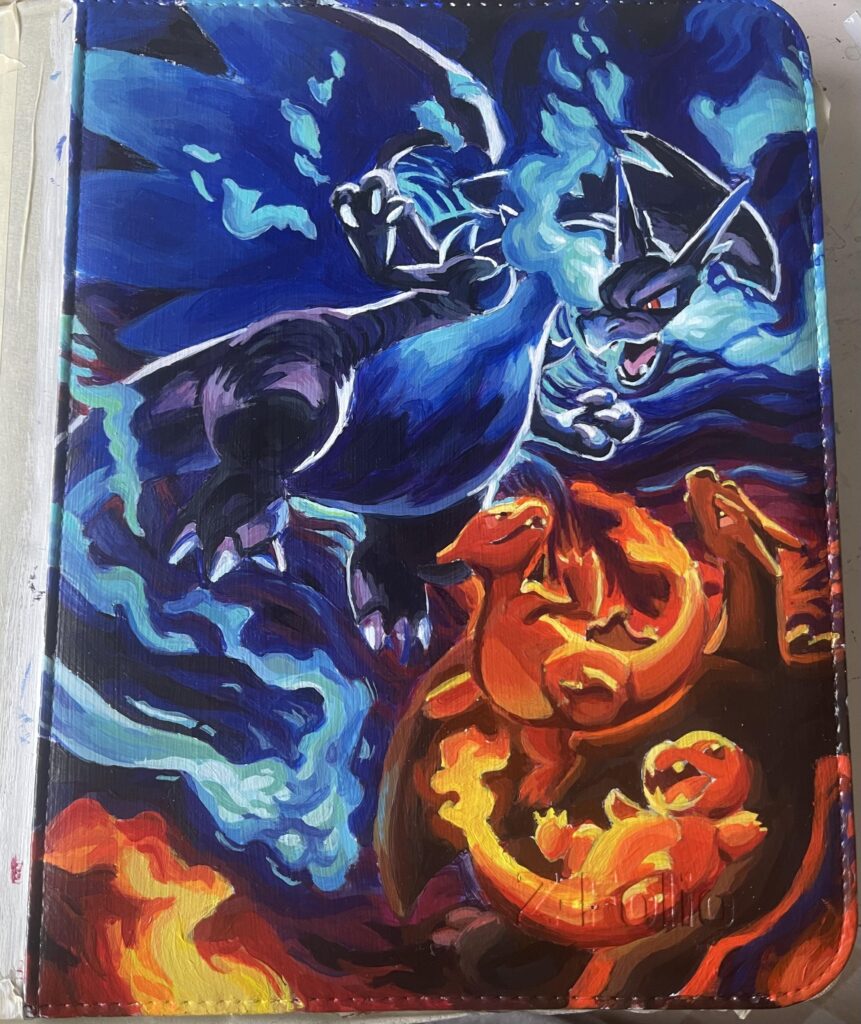 [OC] Painted on a binder lol