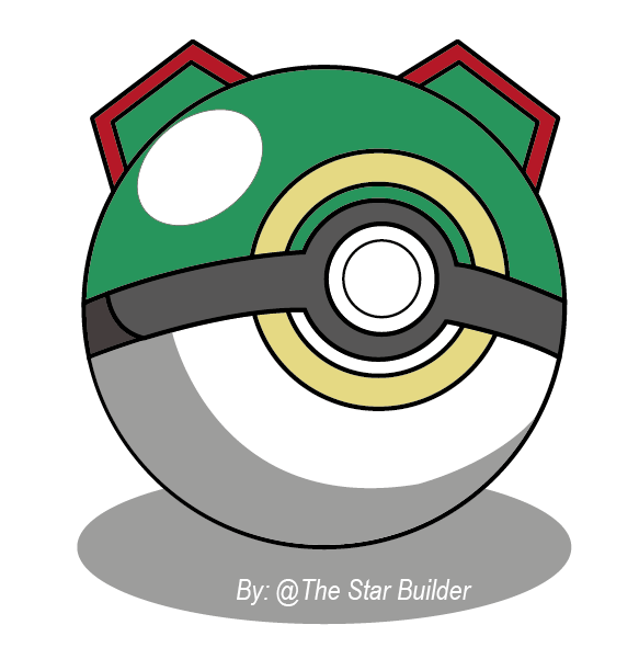 my classic rayquaza themed pokéball!