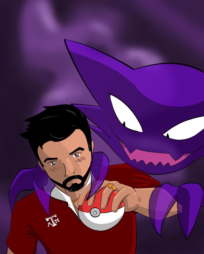 [OC] Drew my bf and his favorite pokemon