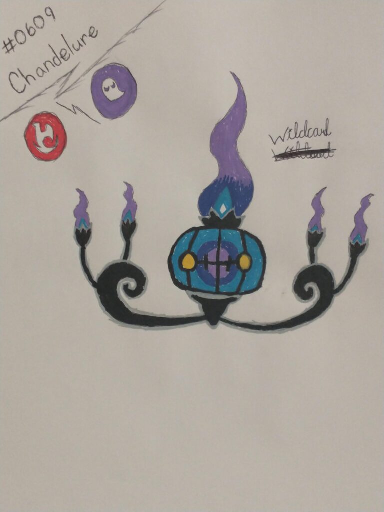 Chandelure Hand-Drawn