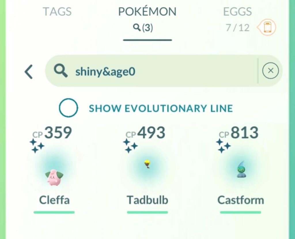 Um, excuse me? The shiny Tadbulb and shiny Cleffa were back to back hatches.