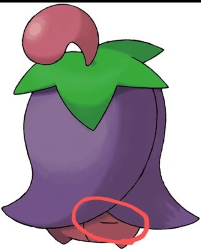 Did y'all know Cherrim's overcast form has its eyes down there?