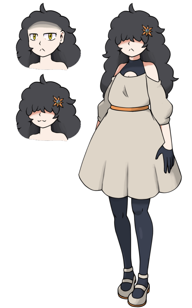 My attempt at drawing my OC in the Sugimori/Pokemon art style