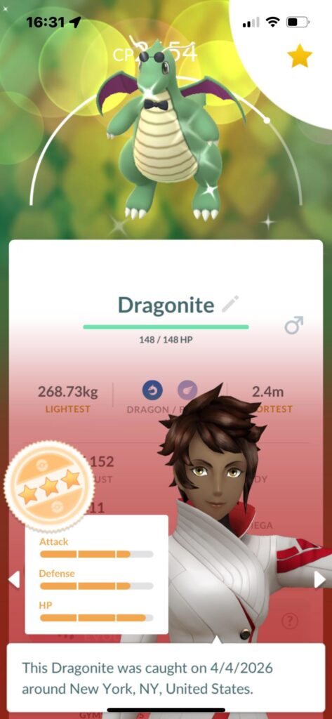 My first shiny raid pokémon!