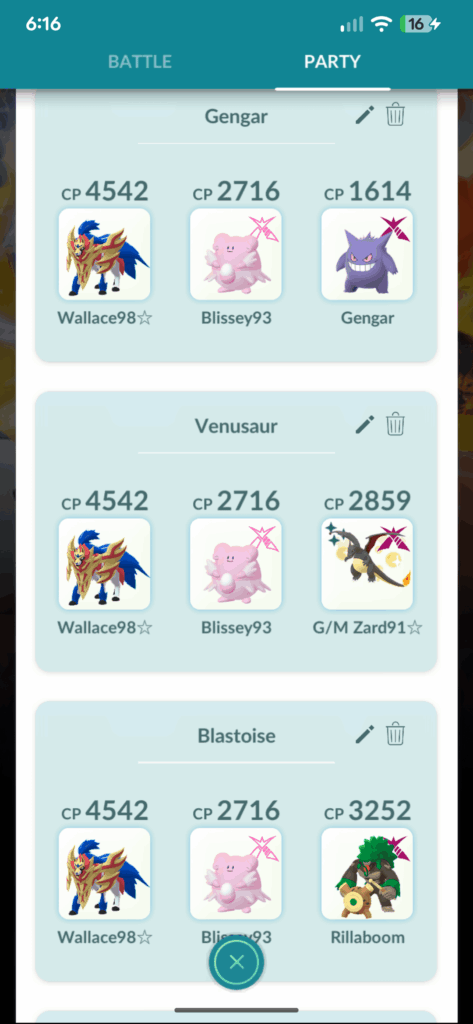 Rate my Gigantamax teams for this weekend