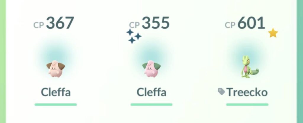 Hatched a hundo treecko, a cleffa and my first shiny cleffa (and first shiny egg hatch ever as a day one player) all at the same time. I just felt special is all.