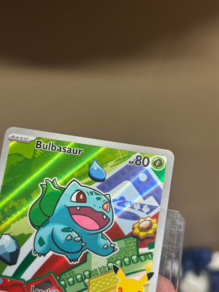 Anyone else’s first partner Bulbasaur dinged from factory?