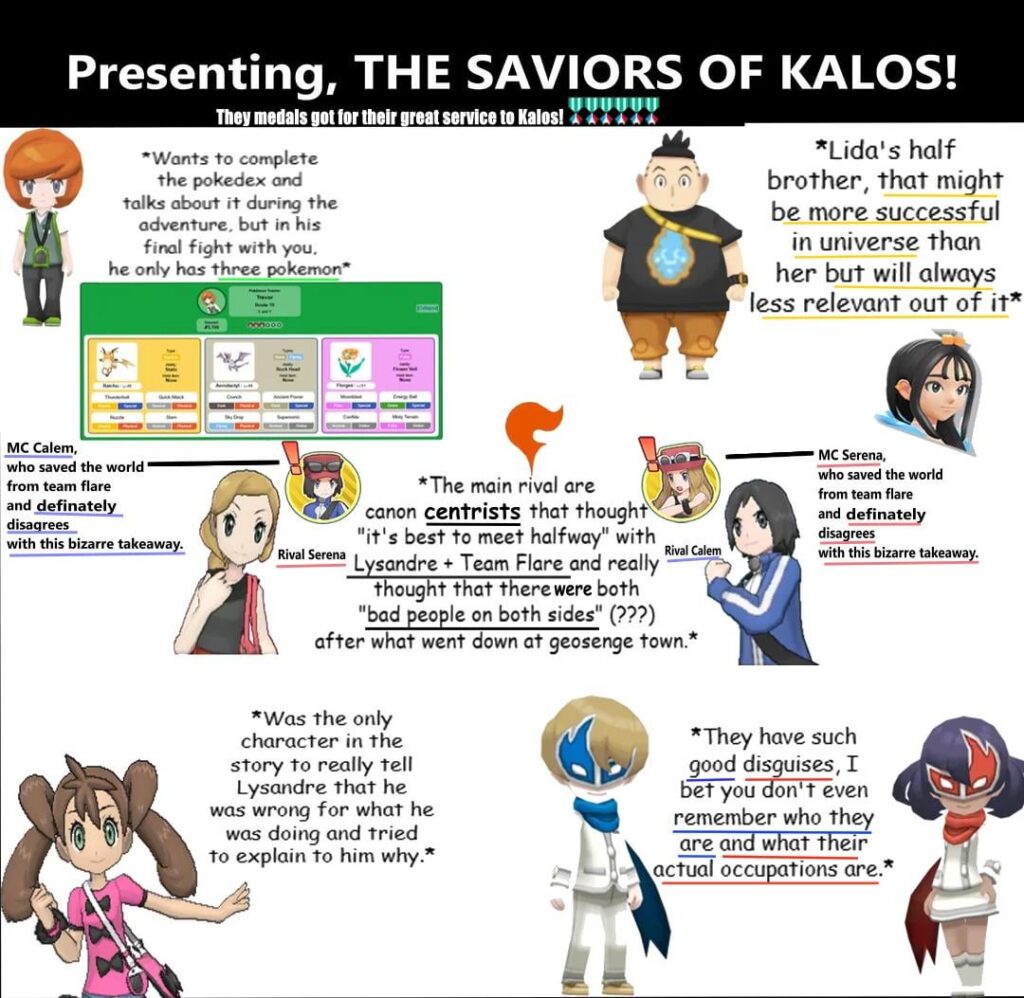 Before there was Team MZ, five years prior to ZA, we had THE SAVIORS OF KALOS!