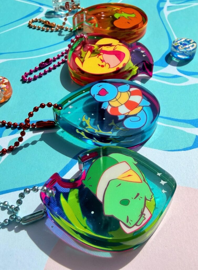 [OC] Sleepy starter charms!