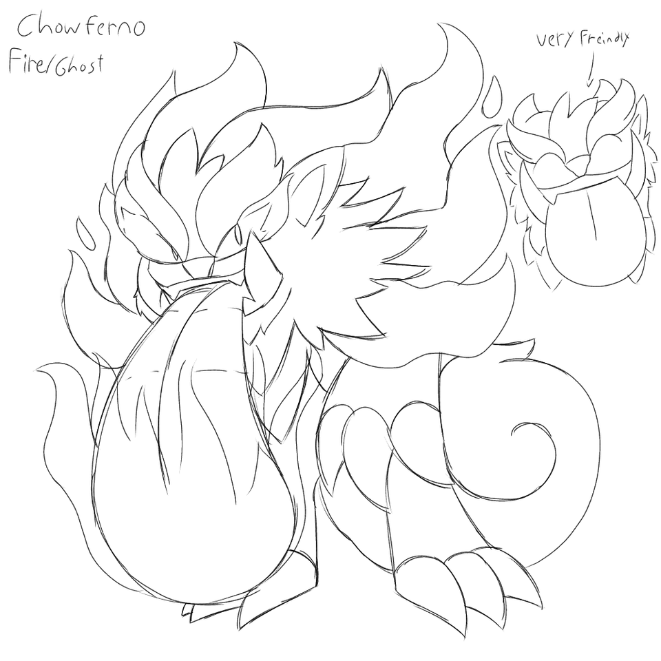 Did a sketch of my take on a Pombon final evo