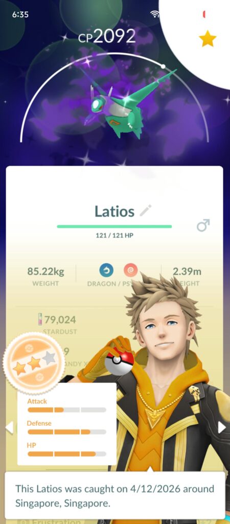My FIRST Latios, should I purify or nah?