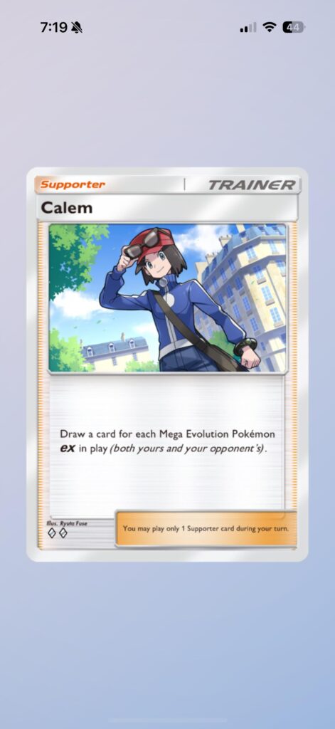 I cannot believe that the first ever Calem card made was in TCG Pocket with the most recent set.