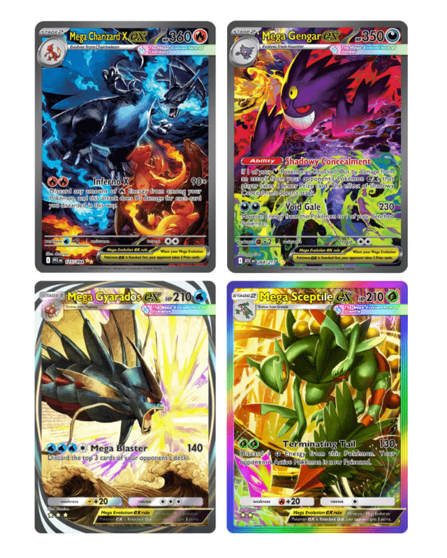 Dianciao has now illustrated 4 Mega full arts (2 physical 2 digital)