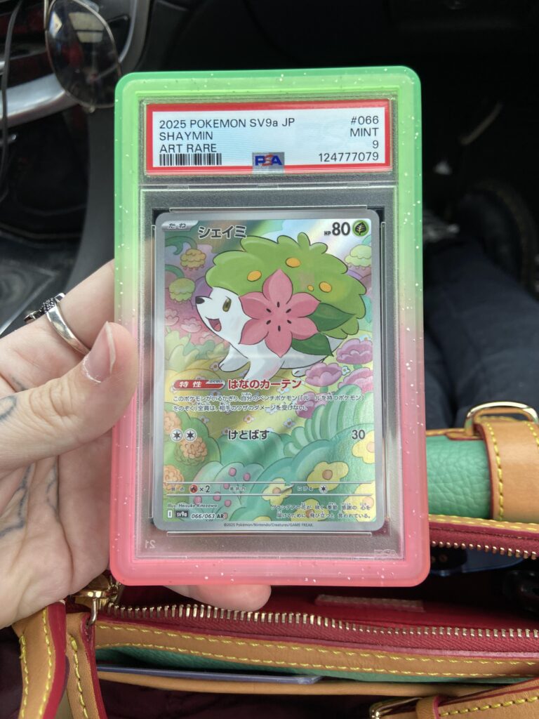 It might not be much, but it’s my first Pokémon card 😆 husband’s collection is much better