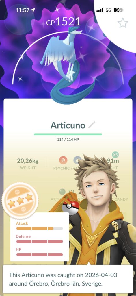 It finally happened, shiny Articuno!