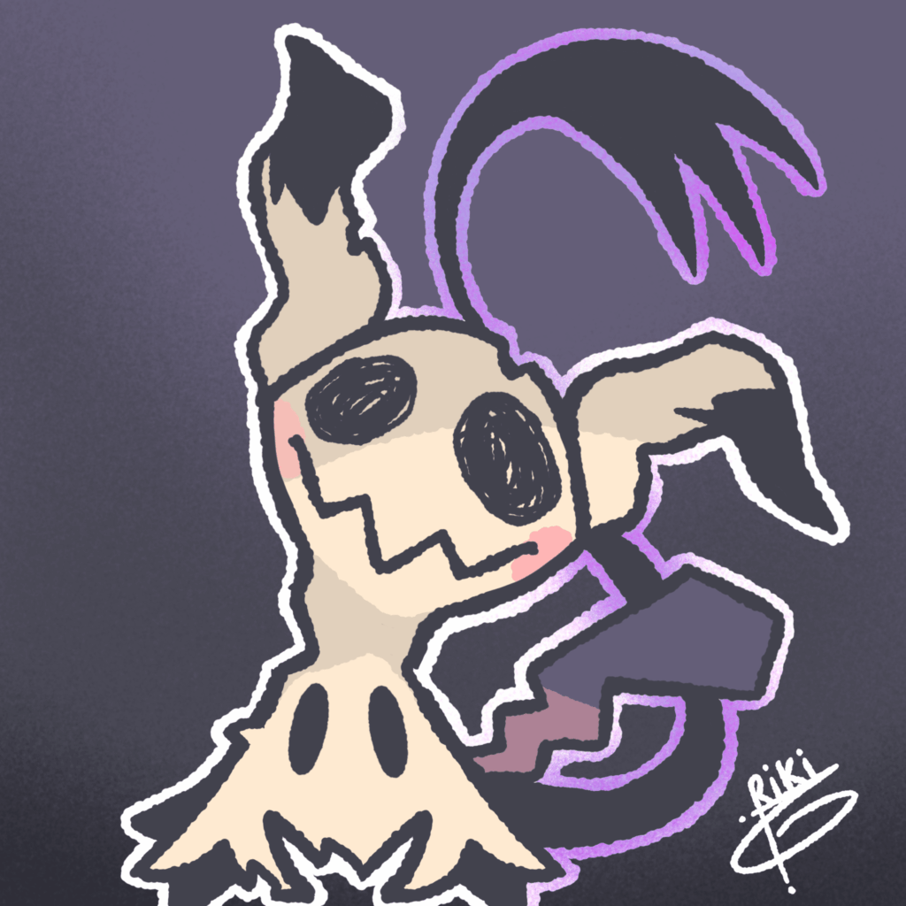 [OC] I drew Mimikyu in my style