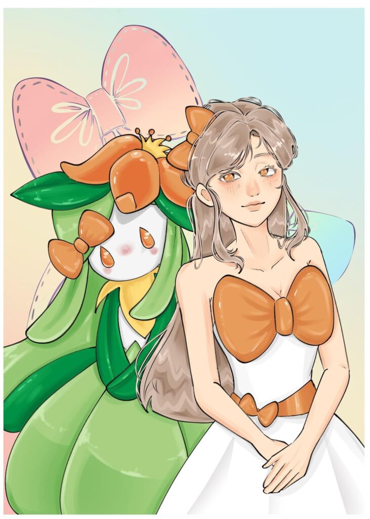 I made this pokemon ribbon series for photocards!!