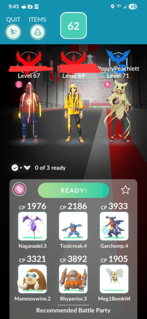 What do the different lightning effects mean on the avatars in the raid lineups?