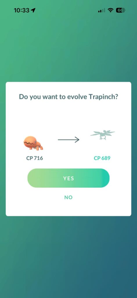 Losing CP when evolving?!