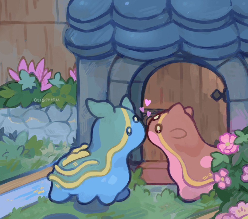 (OC) they are long distance 😭💕 drew my favorite sluggos