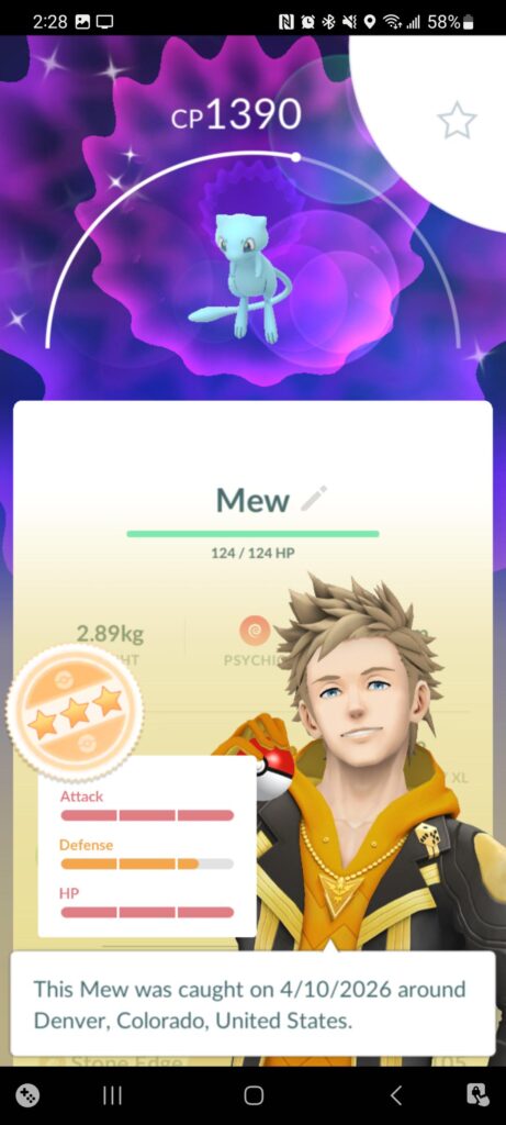 Finally got my shiny mew! Almost wish it's stats weren't that good so I could just send it to home lol