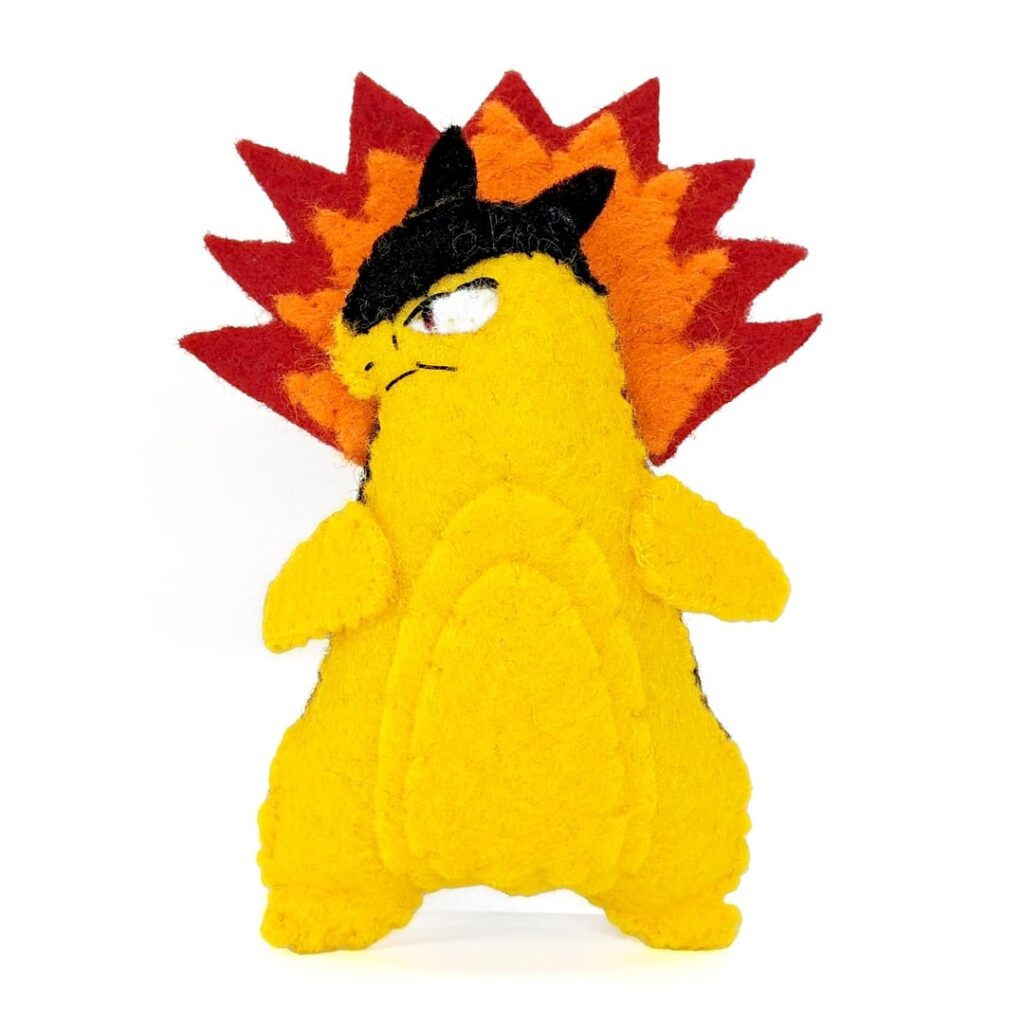 I Made A Felt Plush Pokémon: Typhlosion