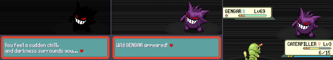 Custom wild Gengar encounter (Gen 3)