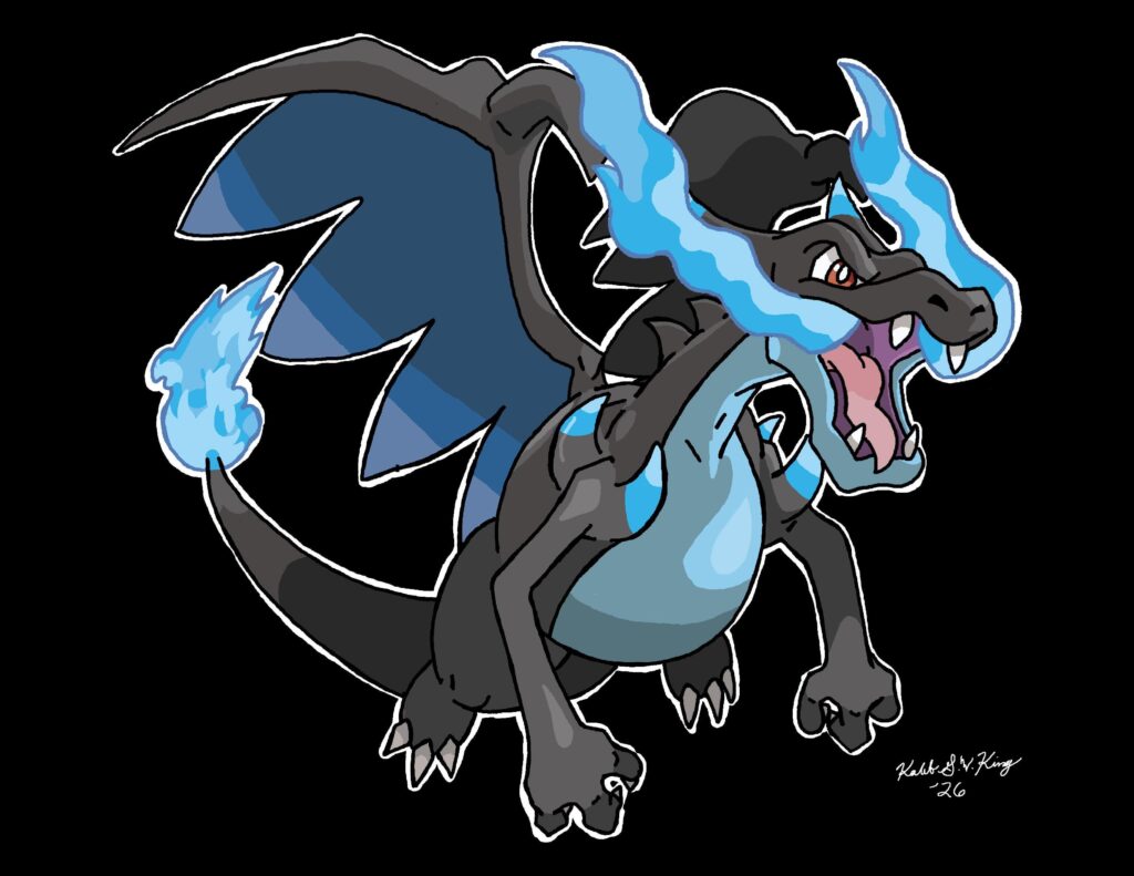 Mega Charizard X Fan Art