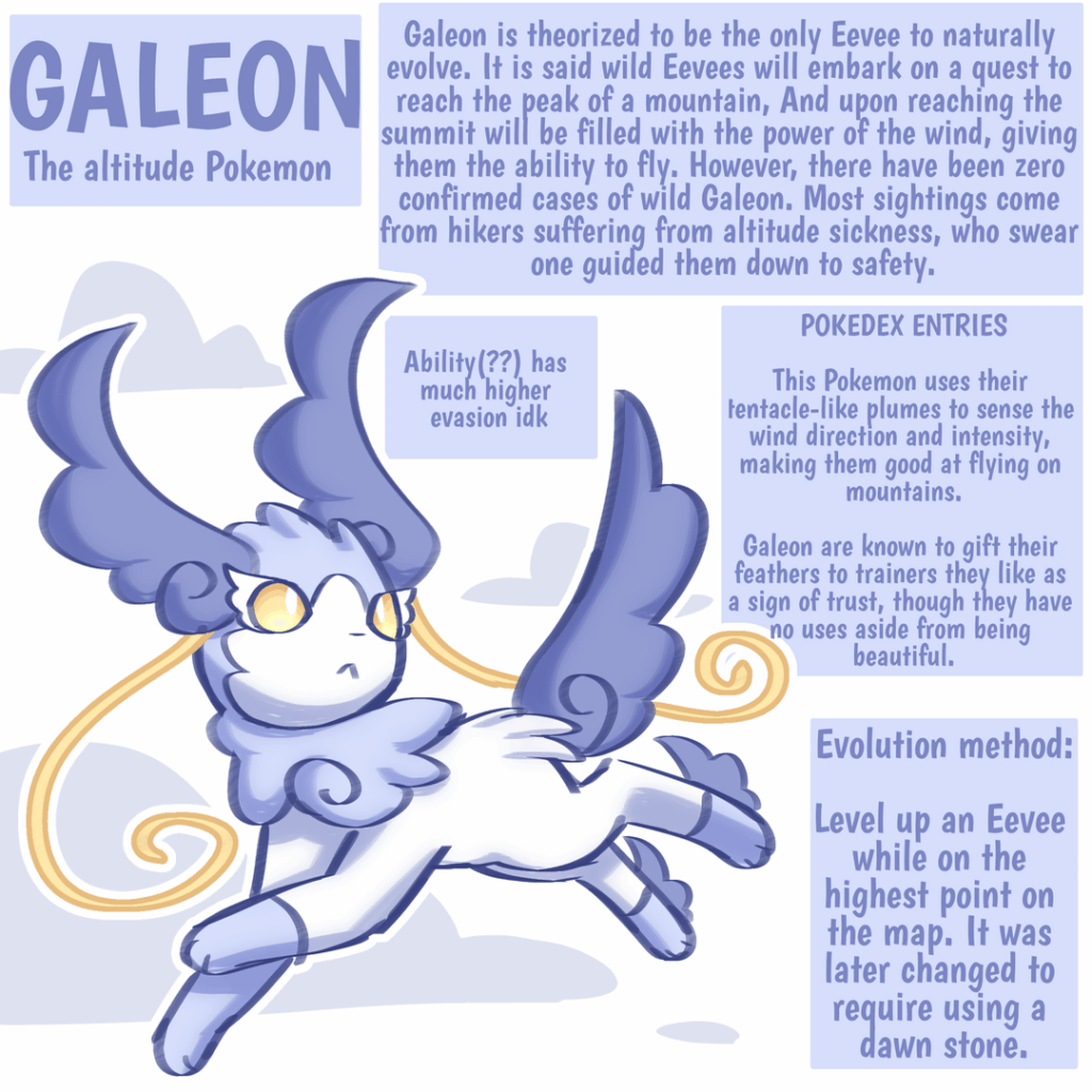 Flying type Eeveelution I made purely for enjoyment