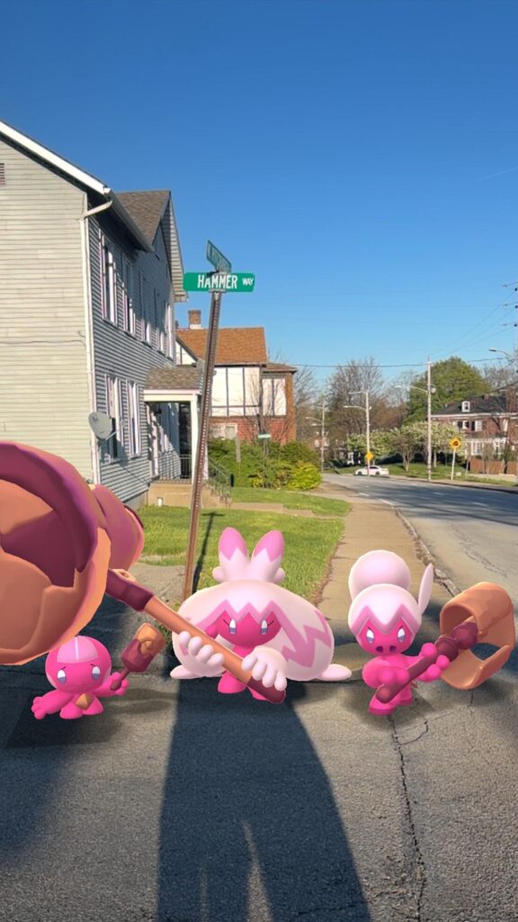 Shiny Tinkatink Line at the Most Appropriate Street Name