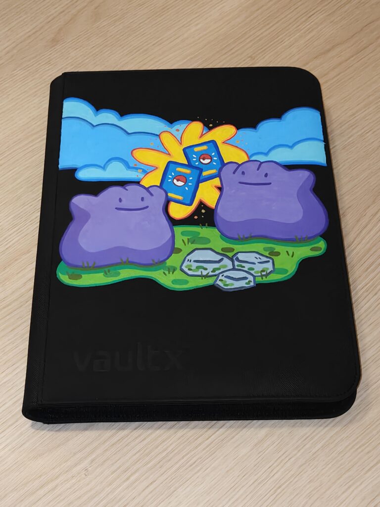 My girlfriend painted me a Trade-Binder and I absolutely love it!