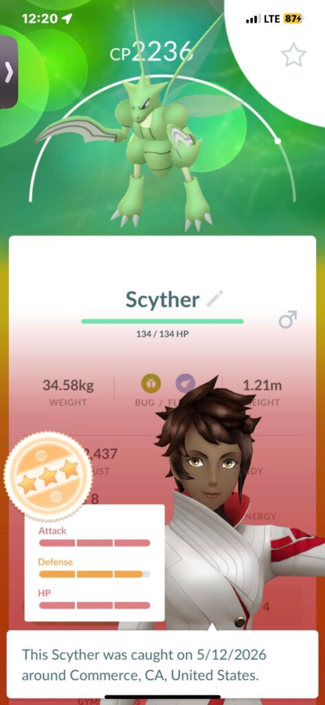 No freakin way 😭 The only Scyther i caught that i needed for a research and it's a 15/14/15