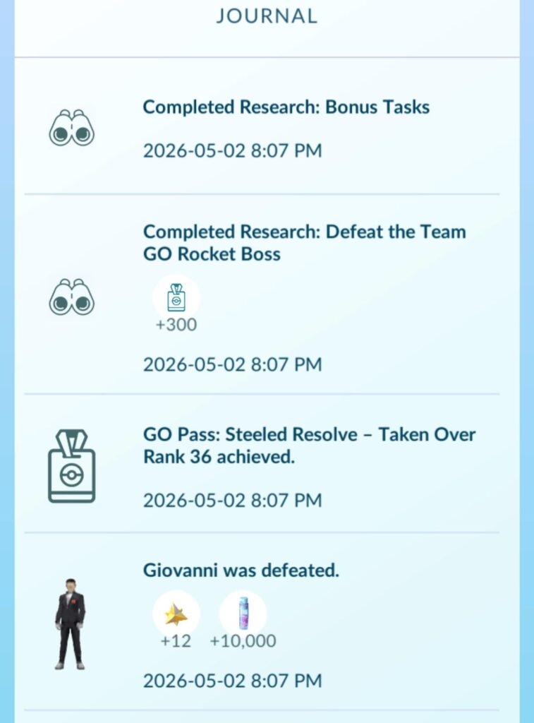 I didn’t get the Shadow Landorus encounter after beating Giovanni, and support hasn’t replied yet.