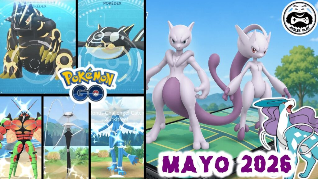 TODAS LAS INCURSIONES en MAYO 2026 | GO FEST 2026 con MEGA MEWTWO X y MEGA MEWTWO Y en POKEMON GO