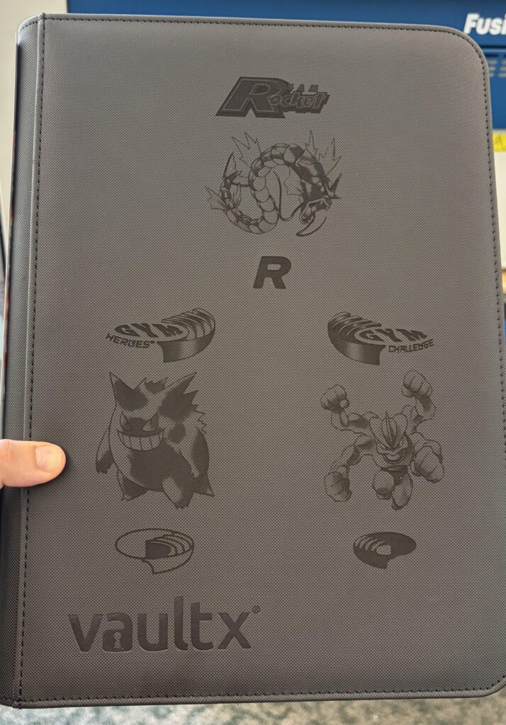 Laser engraved my vault x binder!