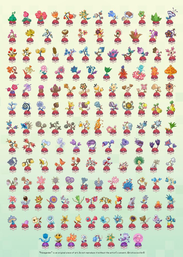 [OC] PokeGarden - 151/151