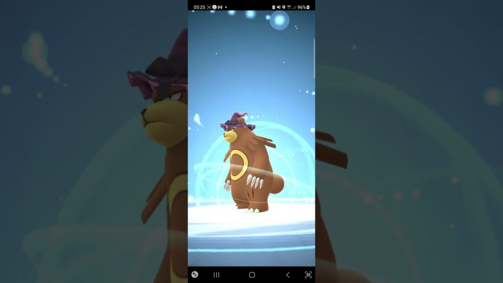 Special evolution pokemon go Ursaluna #pokemongo #special evolution #fullmoon #bear #ursaluna