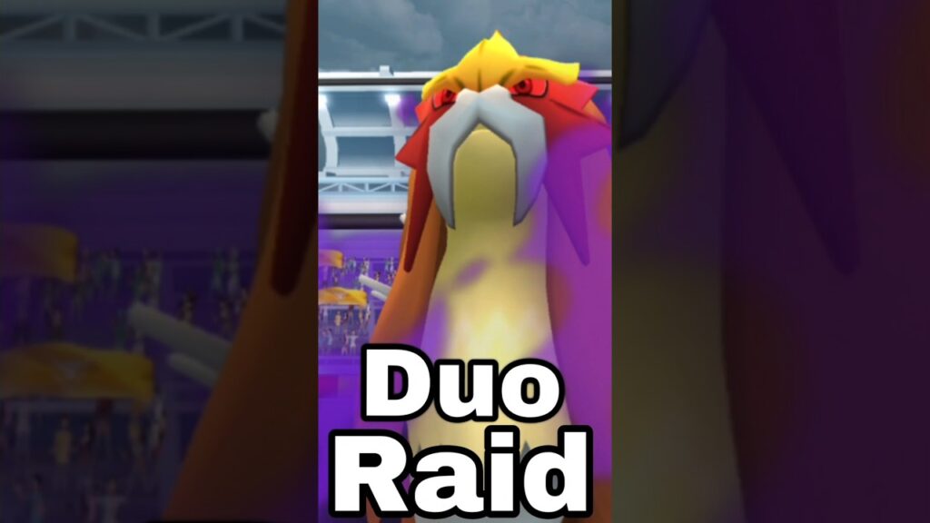 Shadow Entei duo raid in Pokemon GO.