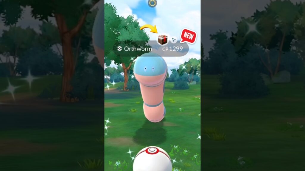OMG! Got World First Shiny Orthworm ( Debut ) #shorts #shiny #orthworm #debut #ultragoo #catch