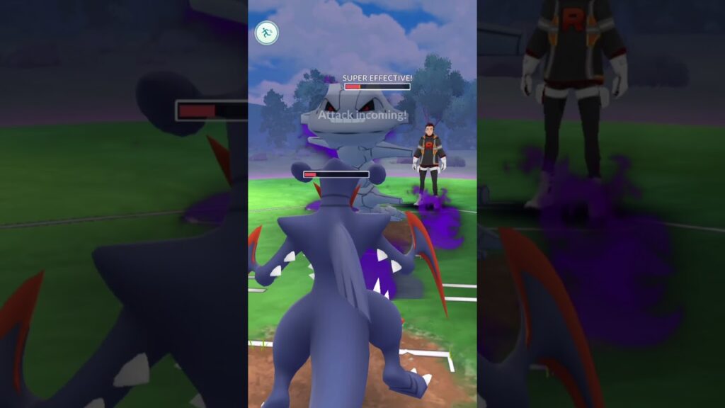 Pokemon go Mega 100 #Garchomp vs the team rocket Leader #Gobattle #trending #like #aura #Subscribe