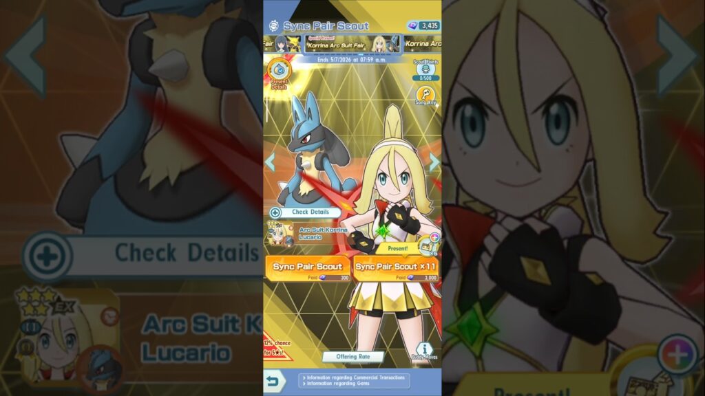 Arc Suit Korrina and Lucario | Pokemon Masters EX | #pokemon #pokemonmasterex
