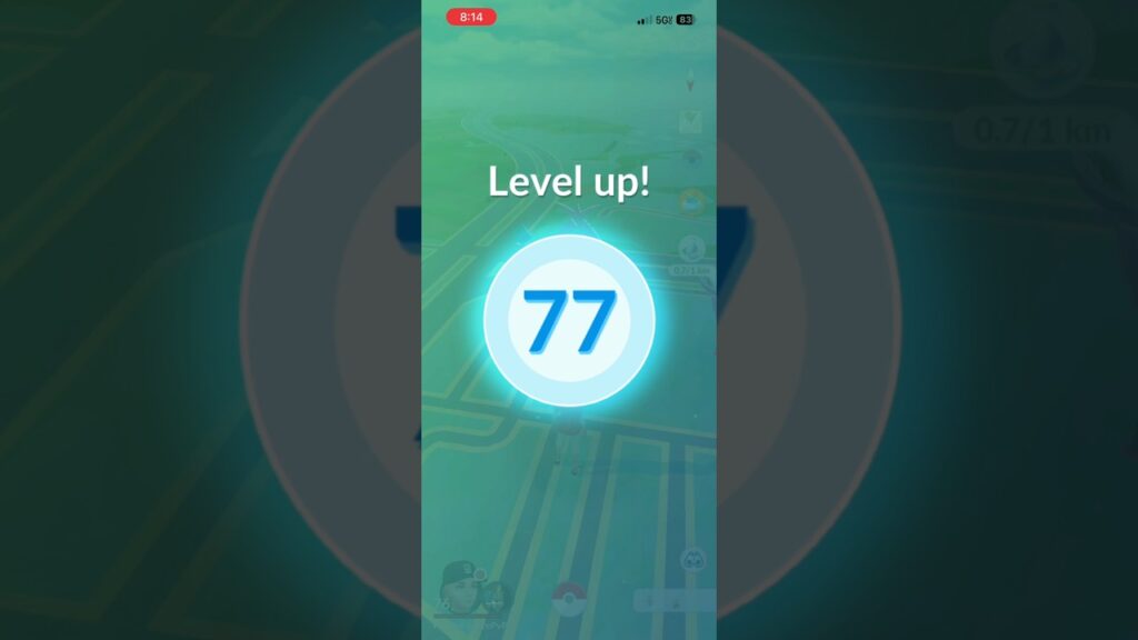 I reached level 77 in Pokemon GO! #shorts