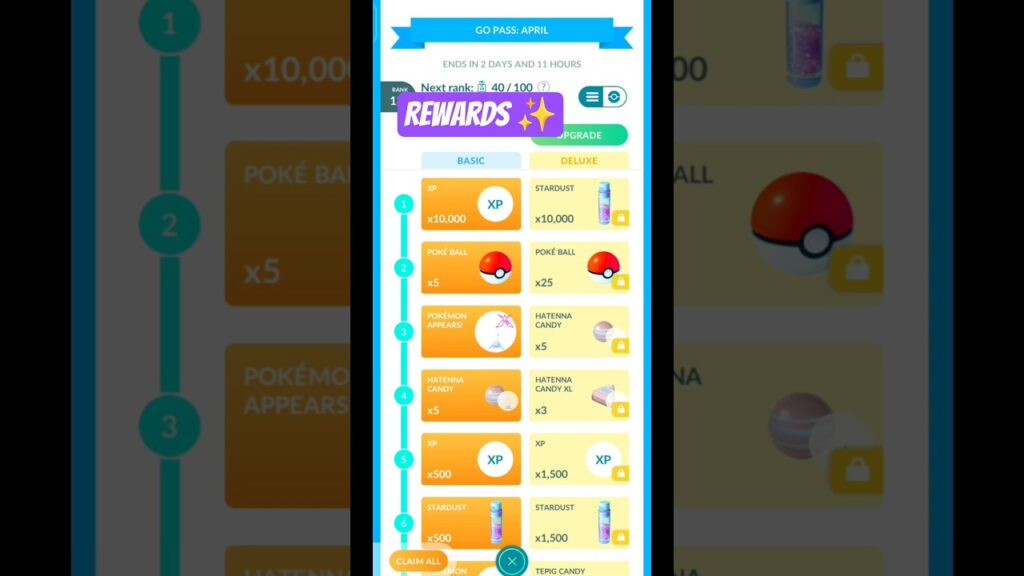 Go Pass: April Rewards In Pokemon Go #pokemongo #gopass #pokemongoshorts