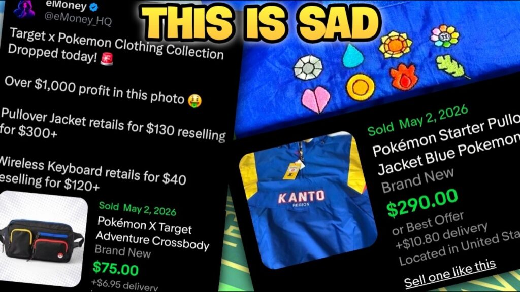 *POKEMON TARGET MERCHANDISE ALREADY BEING SOLD BY SCALPERS AT HIGH PRICES* Pokemon news