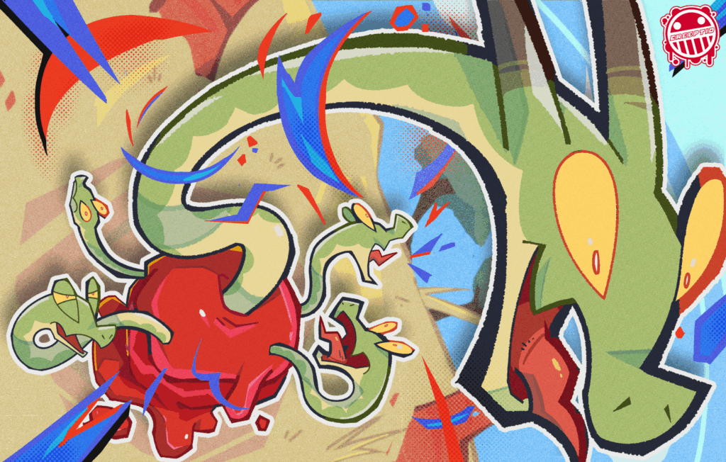 [OC] hydrapple recently became one of my favorite mons