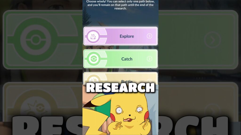 CHOOSE A PATH Timed Research this week in Pokemon GO #pokemon #pokemongo #pogo #pokemoncommunity